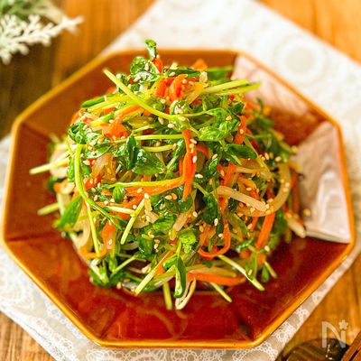 あと1品お助けメニュー☆【豆苗とにんじんのナムル】
