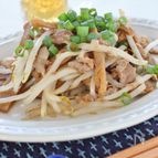豚メンマもやし炒め