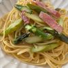 yaskの作ってみた!投稿(簡単&絶品【アスパラとベーコンのペペロンチーノ】)