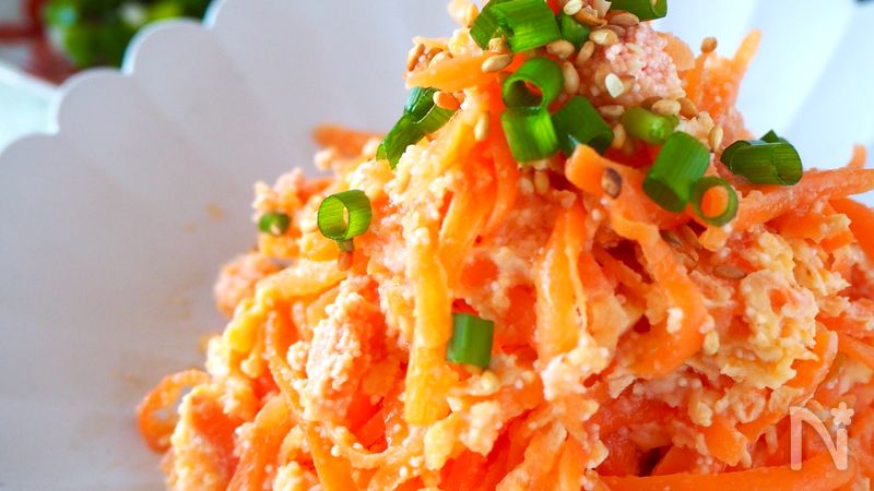 レンジで5分 明太入りにんじんしりしり 作り置き お弁当 レシピサイトnadia