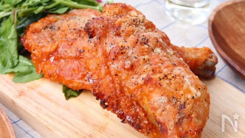 揚げない 骨付きもも肉のオーブン焼きフライドチキン By Mayumillion レシピサイト Nadia ナディア プロの料理家のおいしいレシピ