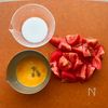 【ふわふわ卵とトマトの中華スープ】食材2つで本格的な味わい！の工程1