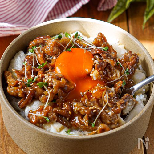 【とろろ甘辛豚丼】男子喜ぶガッツリ丼♡おろし金不要