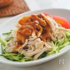 レンジで速攻＆みそピーナッツだれが自慢！「バンバンジー」
