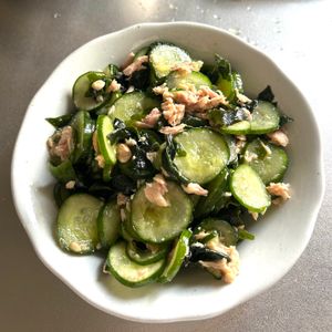 1170754の作ってみた!投稿(やっぱり美味しい♪『きゅうりとツナとわかめのナムル風』)