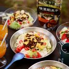 カレーフレークでタコライス