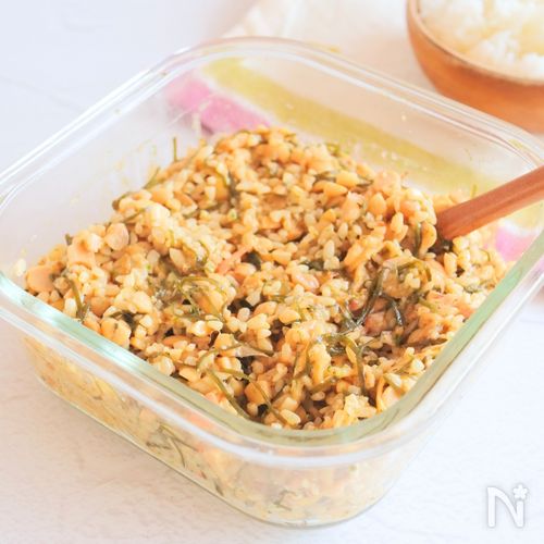 我が家の朝の定番【納豆麹】