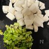 お肉無しでも満足感あり
かぶとツナのマカロニグラタンの工程1
