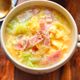 白菜とベーコンのふわ卵中華スープ