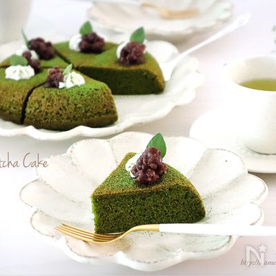 【型・オーブン不要】炊飯器で簡単!はちみつ抹茶ケーキ