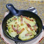 ポテトとパンチェッタのバター焼き