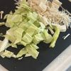 ふわとろ🤤【えのきとキャベツのたまごスープ】の工程1