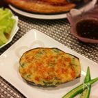 10分で‼大葉香る♪丸ナスで長芋のふわふわ焼き♡