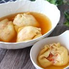 【トマトチーズイン巾着のコンソメ煮】ジュワットロッとうまっ！