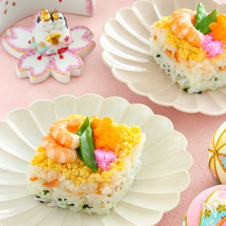 ひなまつりに 菱餅風3色混ぜごはん By 松田みやこ レシピサイト Nadia ナディア プロの料理家のおいしいレシピ
