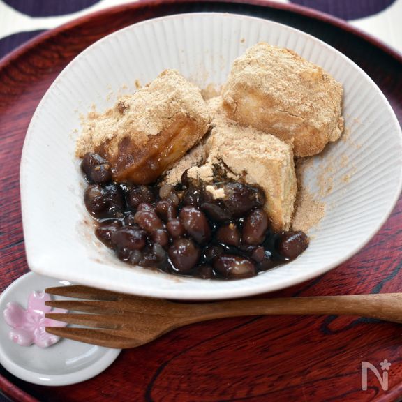 お正月のお餅でアレンジ♪揚げきな粉餅