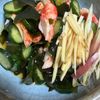 ゆっこの作ってみた!投稿(夏のさっぱり簡単副菜🎐焼きカニカマときゅうりの酢の物🤤)