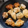 揚げずに簡単【鶏むね肉の青じそ唐揚げ】の工程3