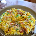 カリもち食感！とうもろこしと枝豆の米粉じゃがガレット