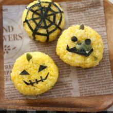 ハロウィンのかぼちゃおむすび