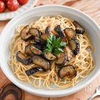 お酒とともに！なすのアンチョビパスタ