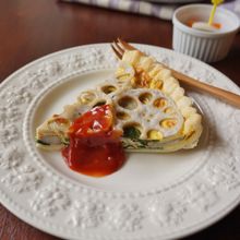 レンコンと鮭のキッシュ