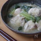 鶏肉と小松菜のみぞれ煮