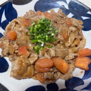 新米ちゃんの作ってみた!投稿(【ごはんがすすむ】夏のうまトマ生姜焼き！)
