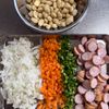 ヘルシー大豆ピラフ【バター不使用】の工程1