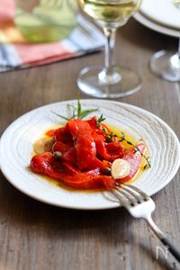 スペイン風【ローストパプリカのマリネ】トロっとうまみ凝縮