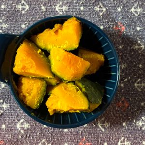 チョビの助の作ってみた!投稿(味付けは塩だけ♪甘い塩カボチャの作り方)