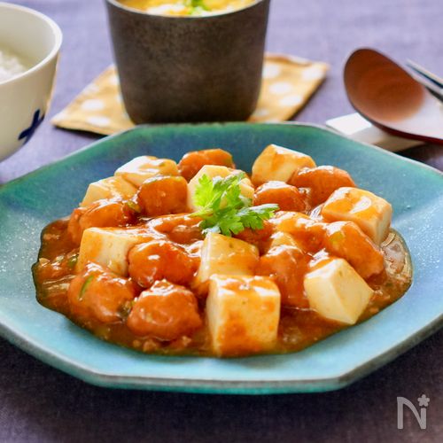 やわらか豚団子の麻婆豆腐【市販ルゥで楽々】(介護食)