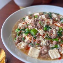春かおる菜の花の塩麻婆豆腐