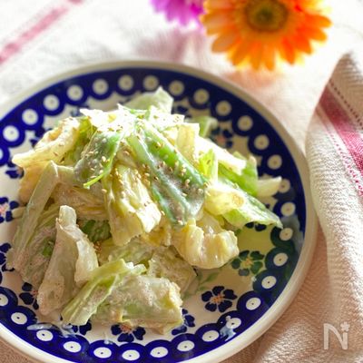 食材2つ*キャベツの明太マヨ和え