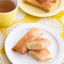 【簡単おやつ】焼き芋とりんごのスイートポテト風春巻きパイ