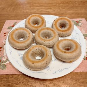 ukinkoの作ってみた!投稿(【卵なし☆バナナの米粉焼きドーナツ】モッチモチ～♡)