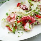 新玉ねぎとタコの彩り野菜のセビーチェ