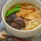 干し椎茸の旨味しみしみ！＊きつねうどん＊鰹と昆布の合わせ出汁