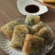 ライスペーパーで作る。海老入りにらまんじゅう
