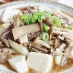 豆腐のキノコあんかけ