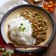だしが決め手！なすと野沢菜の信州キーマカレー