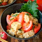 【トマトと豆腐のサラダ】簡単/さっぱりだけどあと引く旨さ