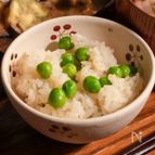 【こどもが食べる】グリンピースごはん