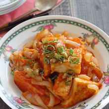 厚揚げのチリ炒め