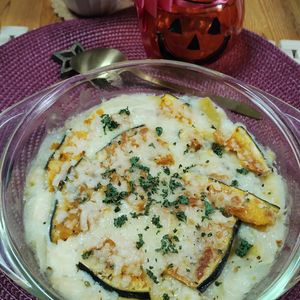 M＊Pの作ってみた!投稿(『かぼちゃとチキンのマカロニグラタン』秋の贅沢☆ホクホク甘い)