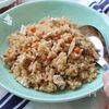 新玉ねぎたっぷり！鶏ごぼうの炊き込みご飯の工程3
