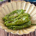 【丸ごとピーマンのおひたし】レンジで驚くほどジューシーに♪