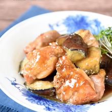 【動画付き】鶏肉となすのわさび山椒照り焼き　