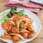 鶏むね肉とたまねぎのハニーケチャップソテー