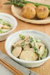 レンジで簡単◎アスパラガスと新じゃがの明太マヨ和え
